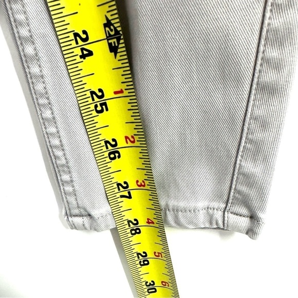 Spanx Stretch Twill Ankle Cargo Pants Size Large Gray High Rise - Picture 9 of 10